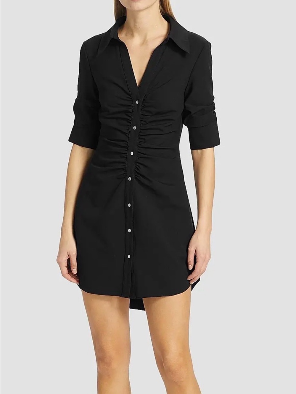 Cinq a Sept Navy Mini Elina Short Sleeve Dress Size 6